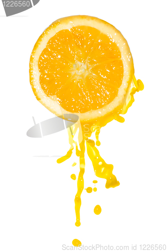 Image of orange juice splash