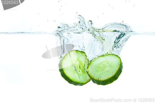 Image of cucumber in water