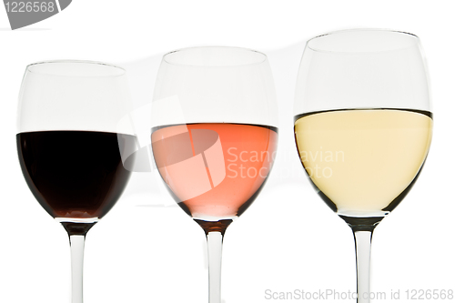 Image of three wine glasses