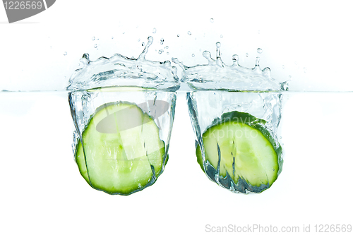 Image of cucumber in water