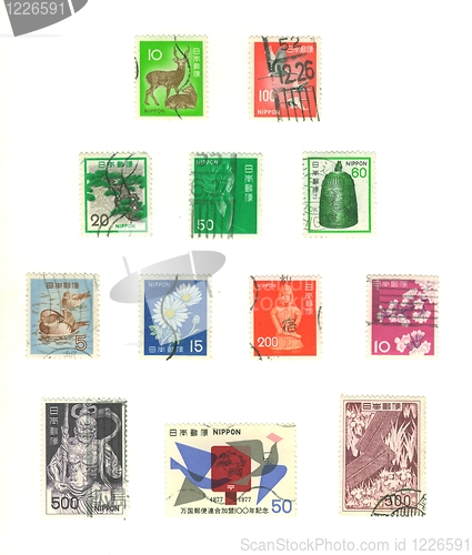 Image of japanese stamps