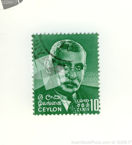 Image of stamp from sri lanka