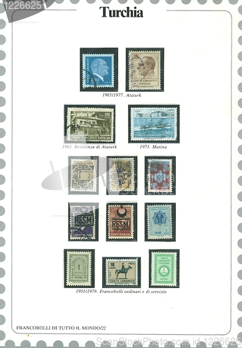 Image of turkish stamp