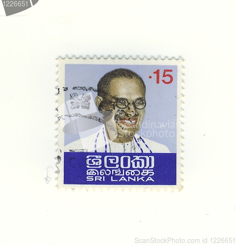 Image of stamp from sri lanka