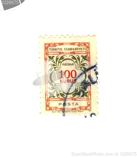 Image of turkish stamp