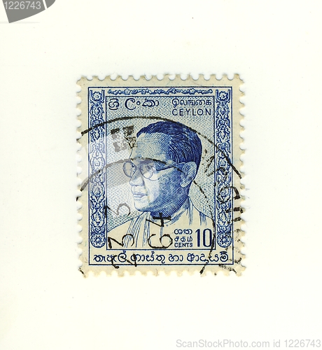 Image of stamp from sri lanka