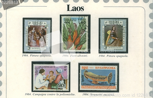 Image of stamp from laos
