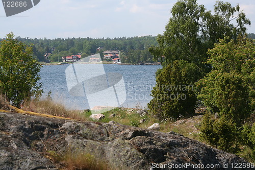 Image of nice view from a island in the Baltic Sea