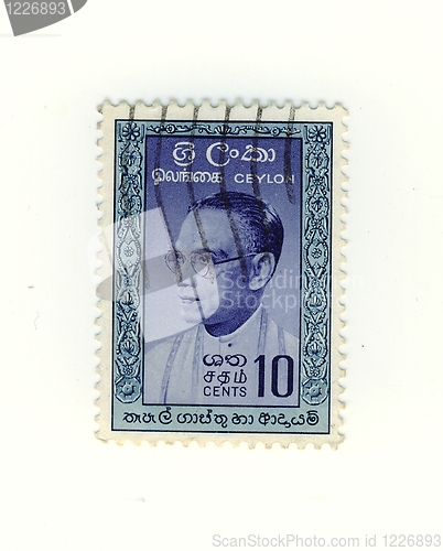 Image of stamp from sri lanka