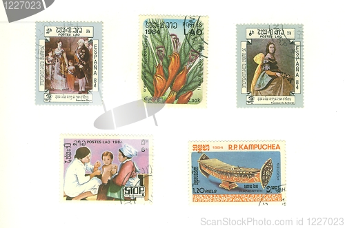 Image of stamp from laos