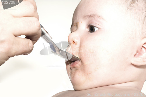 Image of baby eating