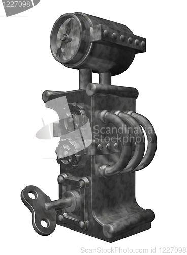 Image of steampunk letter i