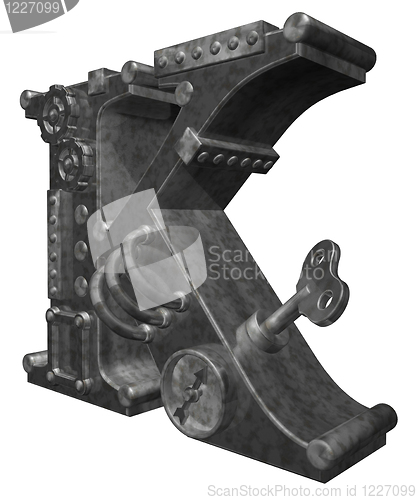 Image of steampunk letter k