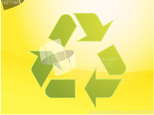 Image of Recycling eco symbol