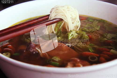 Image of Asian noodle soup