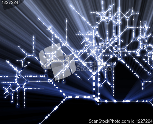 Image of Abstract nodes