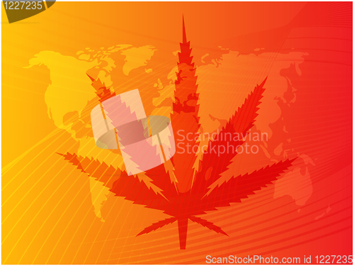 Image of Marijuana leaf illustration