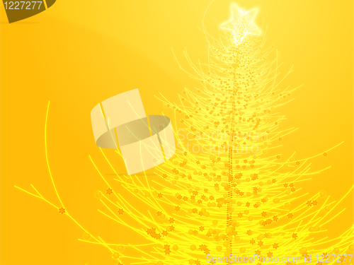 Image of Sparkly christmas tree illustration