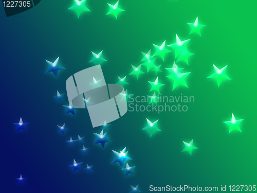 Image of Flying stars illustration