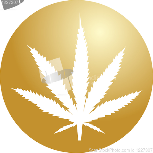 Image of Marijuana leaf illustration