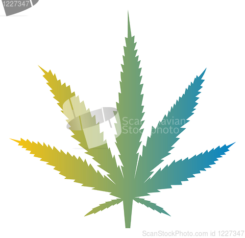 Image of Marijuana leaf illustration