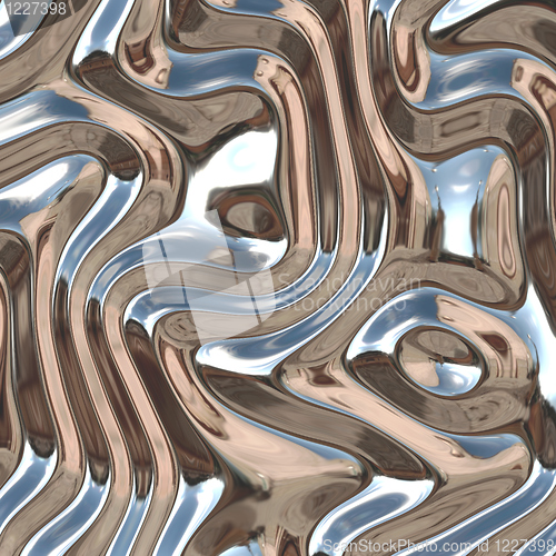 Image of Warped metal chrome