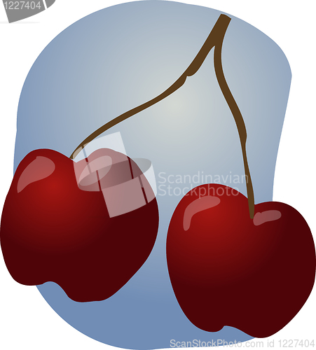 Image of Cherries fruit illustration