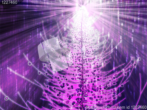 Image of Sparkly christmas tree illustration