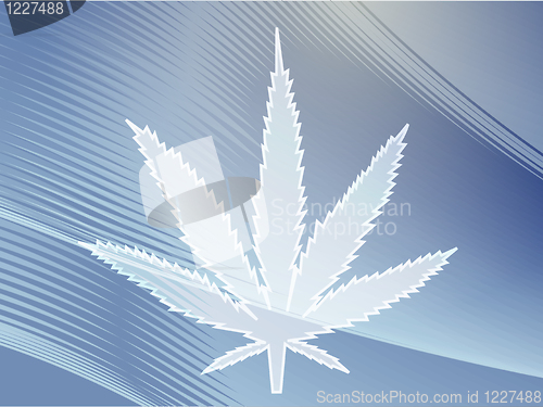 Image of Marijuana leaf illustration