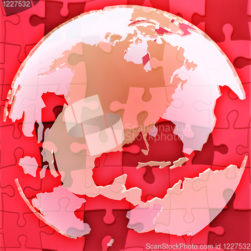 Image of Globe of Americas