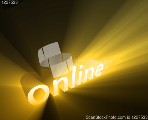 Image of Online glowing
