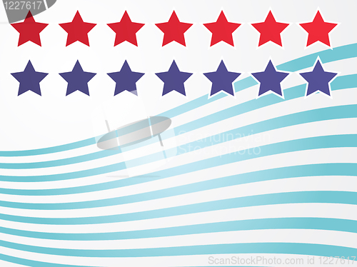 Image of Stars and stripes illustration