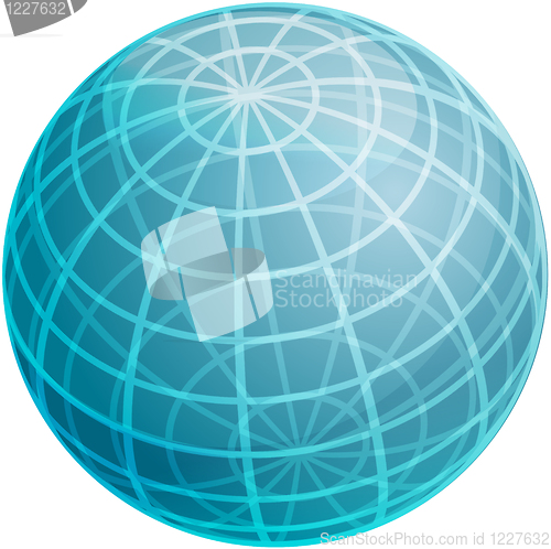 Image of Grid sphere illustration