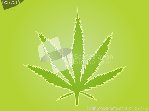 Image of Marijuana leaf illustration