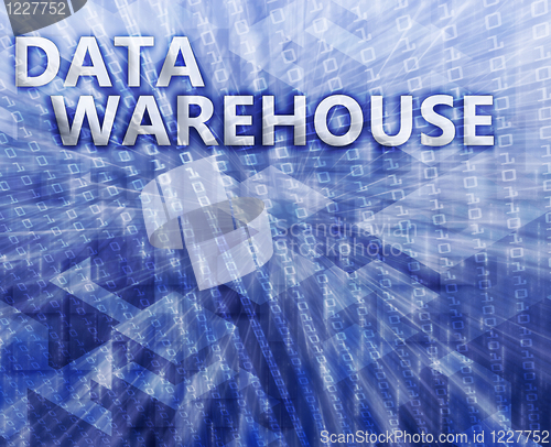 Image of Data warehouse illustration