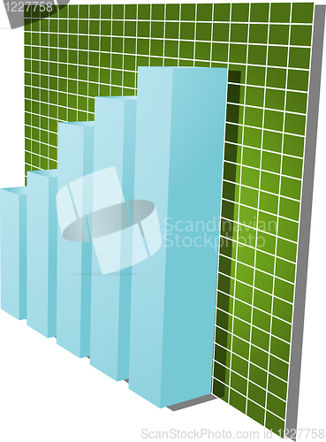 Image of Financial barchart illustration