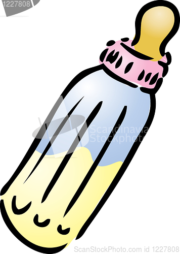 Image of Milk bottle illustration