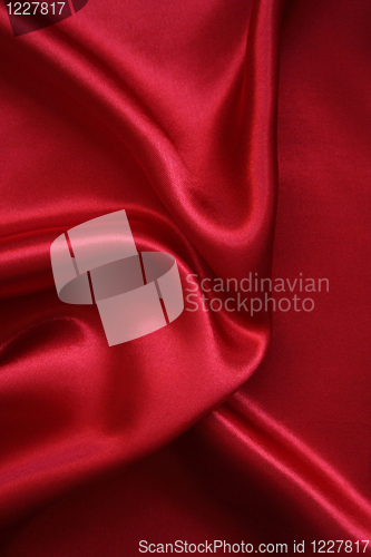 Image of Smooth Red Silk as background 