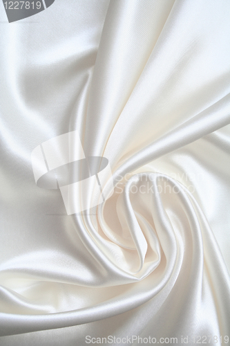 Image of Smooth elegant white silk 