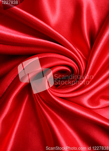 Image of Smooth Red Silk as background