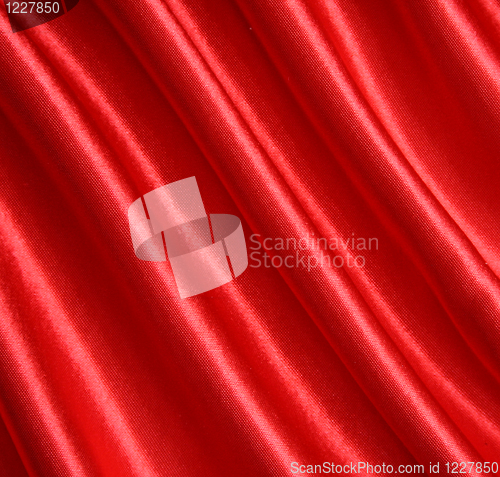 Image of Smooth Red Silk as background