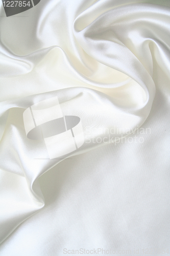 Image of Smooth elegant white silk 