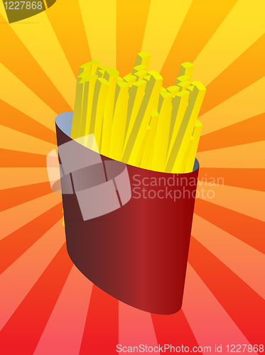 Image of French fries illustration