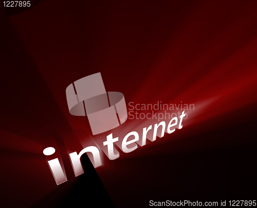 Image of Internet glowing