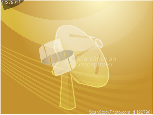 Image of Satellite dish telecommunications illustration