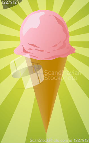 Image of Ice cream cone illustration
