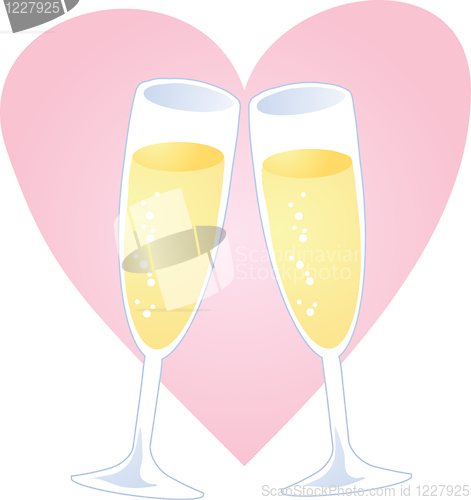 Image of Champagne heart