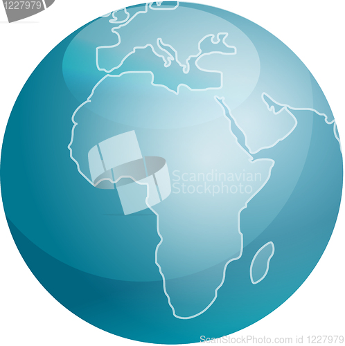 Image of Map of Africa sphere