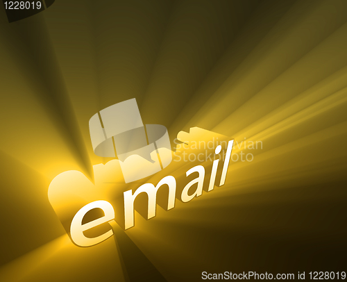 Image of Email glowing