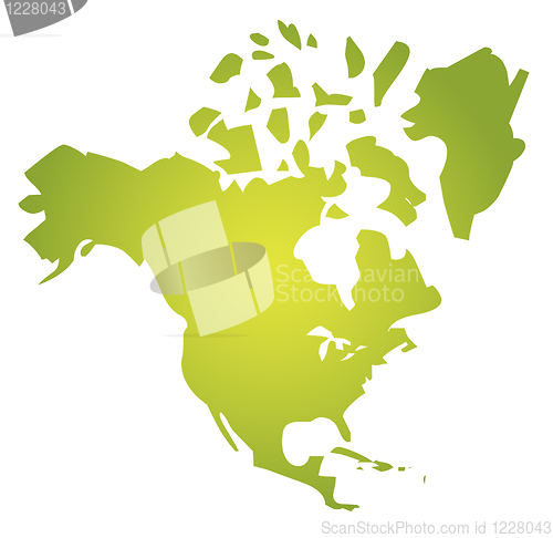 Image of Map North America